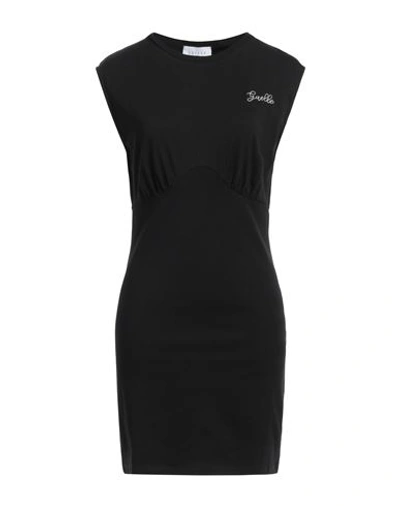 Shop Gaelle Paris Gaëlle Paris Woman Mini Dress Black Size 2 Cotton, Elastane