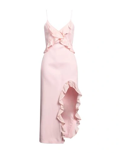 Shop David Koma Woman Mini Dress Pink Size 6 Acetate, Viscose, Elastane, Polyamide