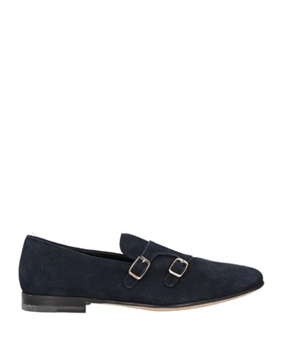 Shop A.testoni A. Testoni Man Loafers Midnight Blue Size 10.5 Soft Leather