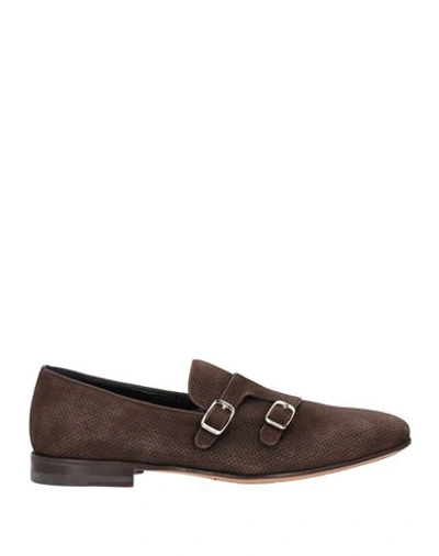 Shop A.testoni A. Testoni Man Loafers Dark Brown Size 8.5 Soft Leather