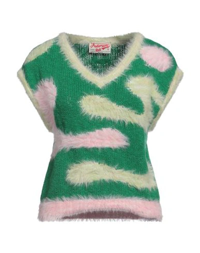 Shop Andersson Bell Woman Sweater Green Size M Cotton, Acrylic, Nylon