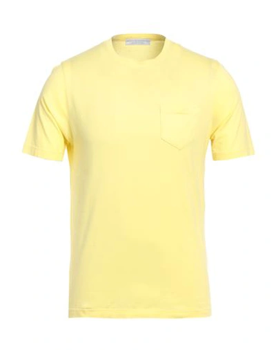 Shop Filippo De Laurentiis Man T-shirt Yellow Size 36 Cotton