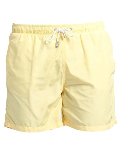 Shop Impure Man Swim Trunks Light Yellow Size L Polyester