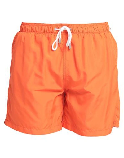 Shop Impure Man Swim Trunks Orange Size L Polyester
