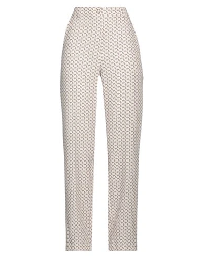 Shop Angela Mele Milano Woman Pants Cream Size S Viscose, Polyester, Elastane In White