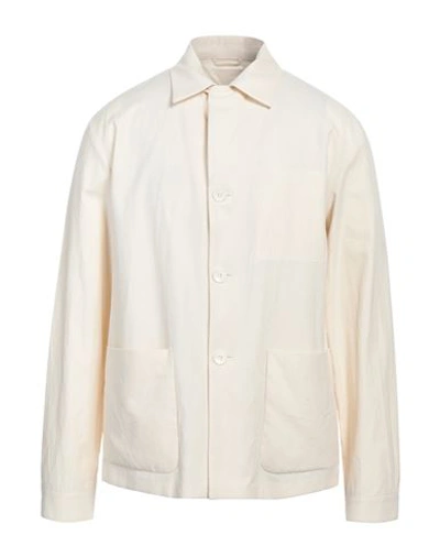 Shop Prada Man Shirt Cream Size L Cotton In White
