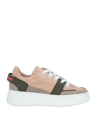 Shop Janet & Janet Woman Sneakers Sand Size 6 Leather In Beige
