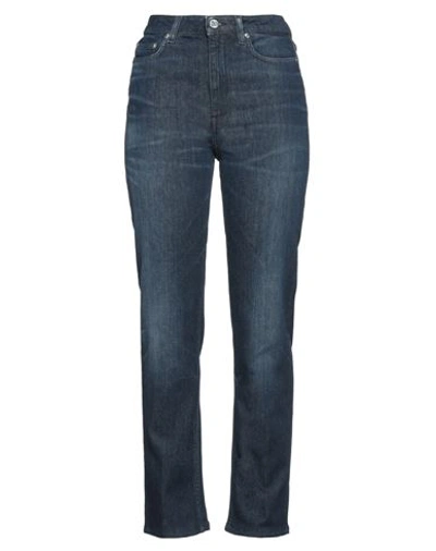 Blk Dnm Woman Jeans Blue Size 29w-32l Cotton, Elastane In Blue