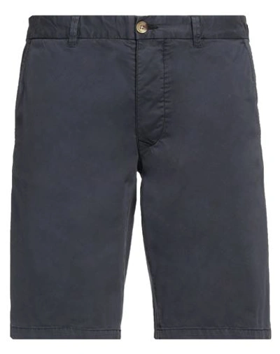 Shop Blauer Man Shorts & Bermuda Shorts Midnight Blue Size 32 Cotton, Elastane