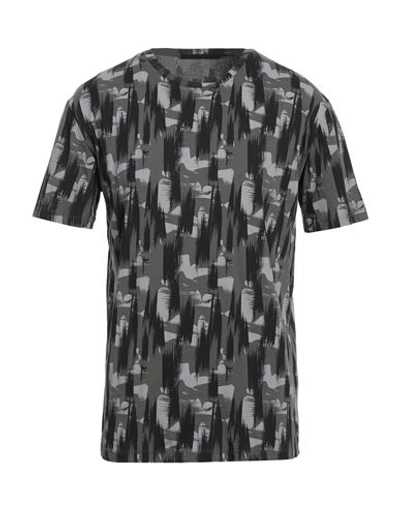 Shop Karl Lagerfeld Man T-shirt Grey Size M Cotton