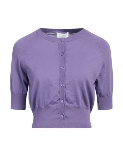 Shop Snobby Sheep Woman Cardigan Light Purple Size 8 Cotton, Silk