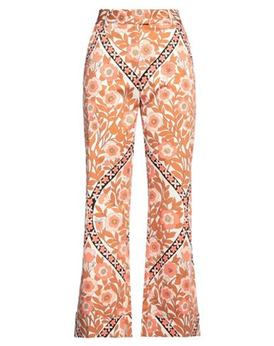 Paul & Joe Woman Pants Salmon Pink Size 8 Cotton, Elastane In Pink