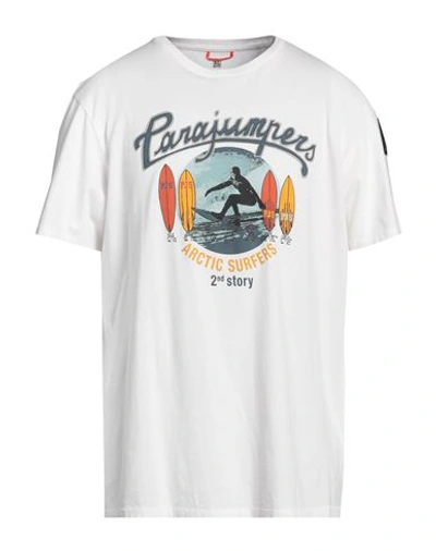 Shop Parajumpers Man T-shirt White Size Xl Cotton