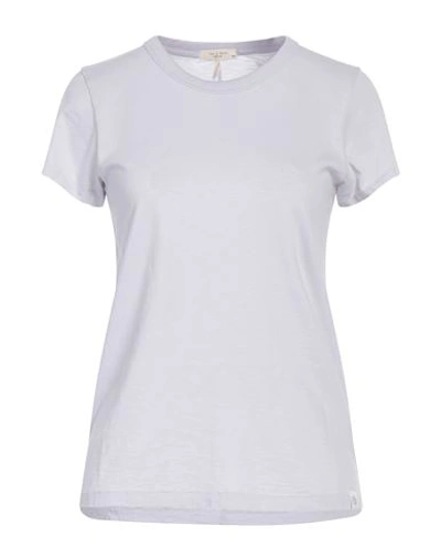 Shop Rag & Bone Woman T-shirt Lilac Size M Organic Cotton In Purple