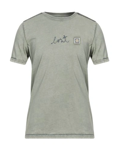 Shop Lost In Albion Man T-shirt Sage Green Size M Cotton