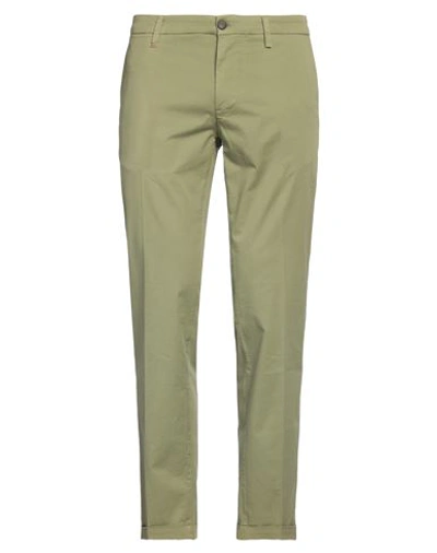 Shop Re-hash Re_hash Man Pants Military Green Size 38 Cotton, Elastane