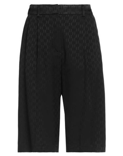 Karl Lagerfeld Woman Shorts & Bermuda Shorts Black Size 10 Acetate, Viscose In Black