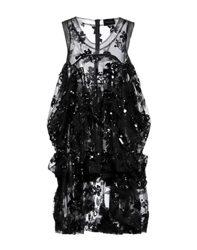 Shop Simone Rocha Woman Mini Dress Black Size 2 Polyester, Polyamide