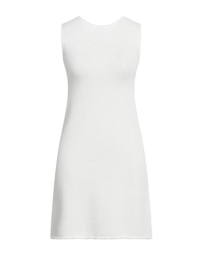 Shop Roberto Collina Woman Mini Dress Ivory Size Xs Viscose, Polyester In White