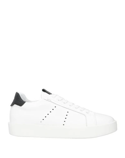 Shop Rogal's Man Sneakers White Size 12 Soft Leather