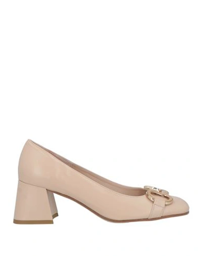 Shop Status Woman Pumps Blush Size 6 Leather In Pink