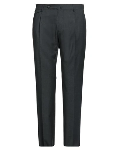 Shop Tagliatore Man Pants Lead Size 40 Virgin Wool, Elastane In Grey