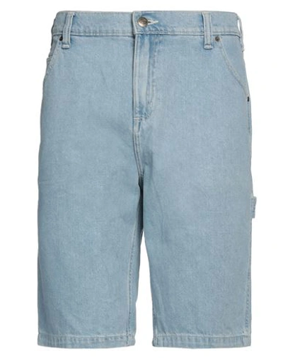 Shop Dickies Man Denim Shorts Blue Size 31 Cotton