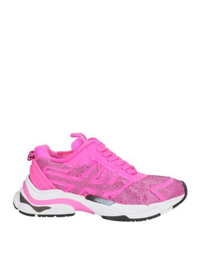 Shop Ash Woman Sneakers Fuchsia Size 7 Textile Fibers In Pink