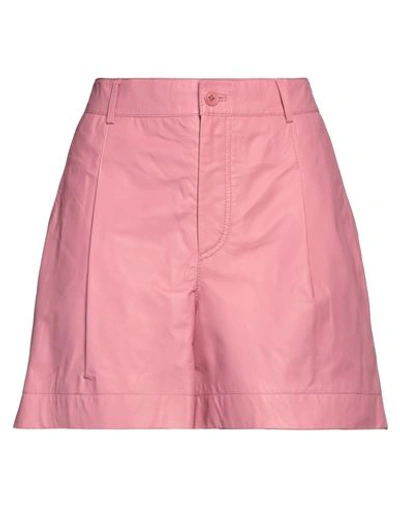 Shop P.a.r.o.s.h P. A.r. O.s. H. Woman Shorts & Bermuda Shorts Pink Size Xs Lambskin
