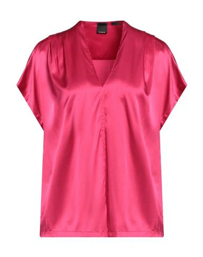 Pinko Elegant Fuchsia Silk Blend Blouse In Pink