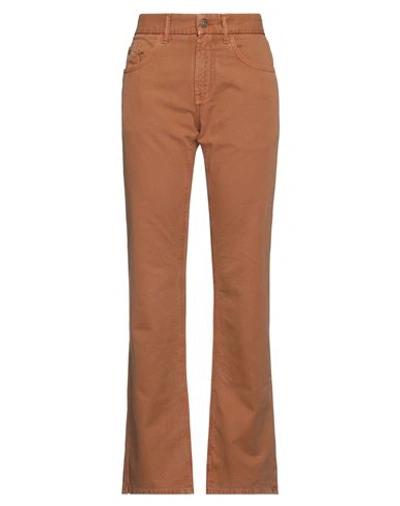 Shop Missoni Woman Pants Camel Size 34w-34l Cotton In Beige