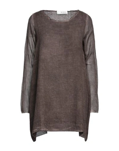 Un-namable Woman Top Dark Brown Size 8 Cotton In Brown