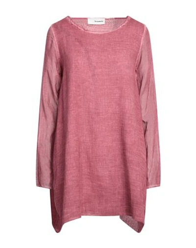 Shop Un-namable Woman Top Pastel Pink Size 8 Cotton