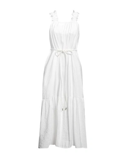 White Wise Woman Maxi Dress White Size 8 Tencel, Polyester In White