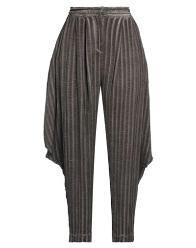 Shop Un-namable Woman Pants Steel Grey Size 8 Viscose, Silk