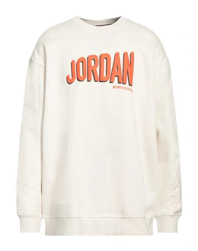 Shop Jordan Man Sweatshirt Off White Size Xxl Cotton, Polyester
