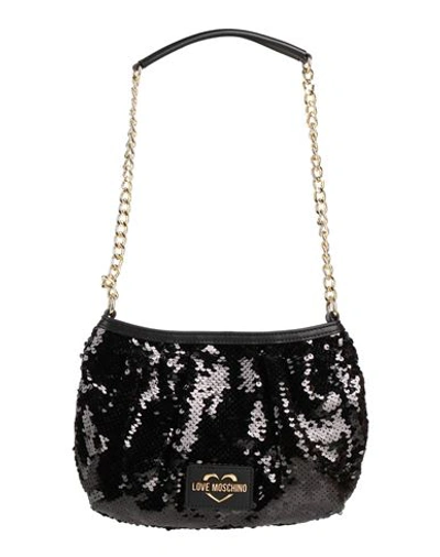 Shop Love Moschino Woman Shoulder Bag Black Size - Terylene