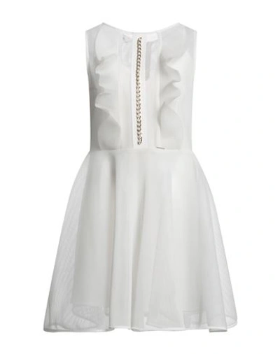 Shop Gil Santucci Woman Mini Dress White Size 10 Polyester