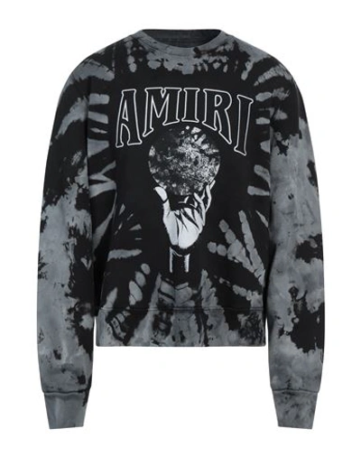 Shop Amiri Man Sweatshirt Lead Size L Cotton In Grey