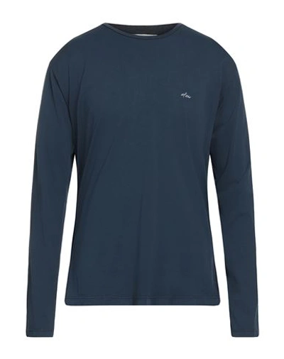 Shop Officina 36 Man T-shirt Midnight Blue Size Xxl Cotton