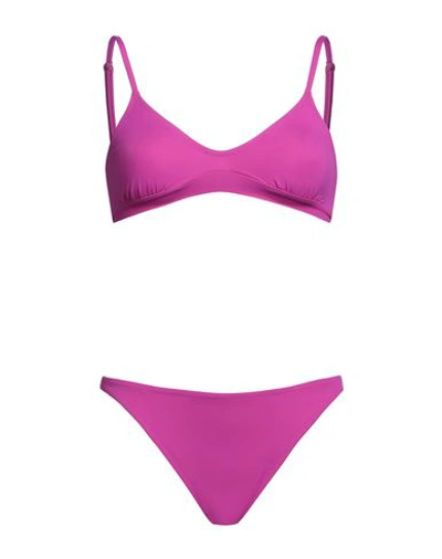 Shop Mimì À La Mer Woman Bikini Purple Size 8 Polyamide, Elastane
