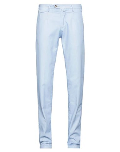 Shop Verdera Man Pants Sky Blue Size 36 Cotton, Polyester, Elastane