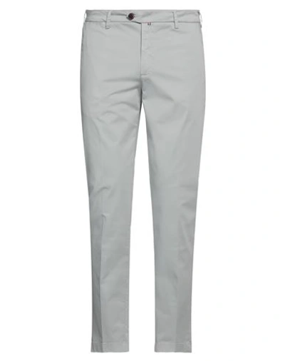 Shop Baronio Man Pants Light Grey Size 34 Cotton, Elastane
