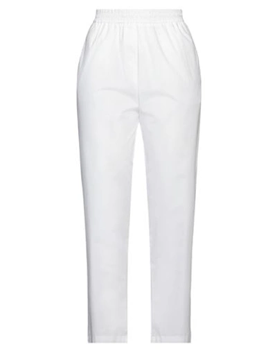 Shop 8pm Woman Pants White Size M Cotton