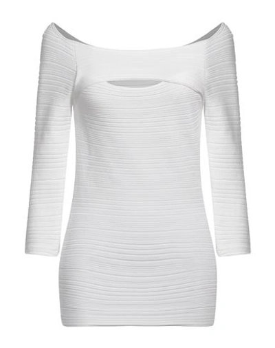 Liviana Conti Woman Sweater White Size 4 Viscose, Polyamide In White