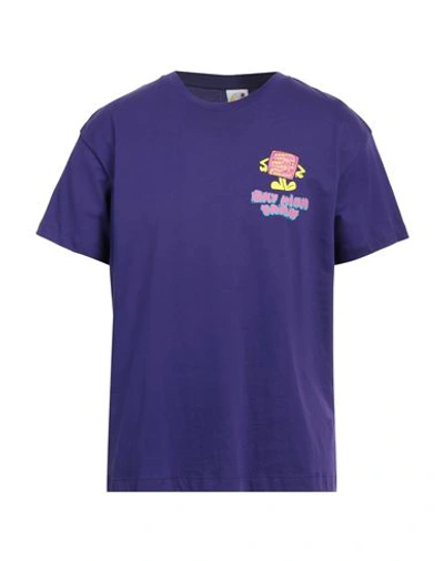 Shop Sky High Farm Workwear Man T-shirt Purple Size Xxl Organic Cotton