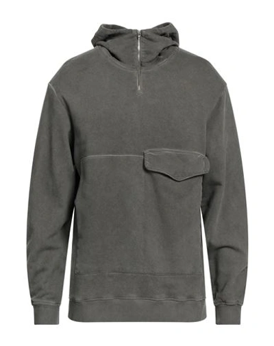 Shop Novemb3r Man Sweatshirt Lead Size M Cotton In Grey