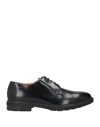 Shop Rogal's Man Lace-up Shoes Black Size 12 Soft Leather