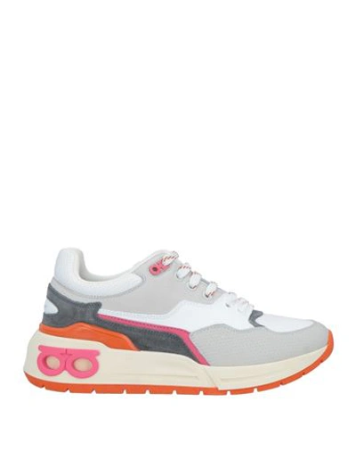 Ferragamo Cosma Low-top Sneakers In White