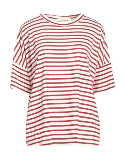 Shop Shirtaporter Woman T-shirt Red Size 8 Cotton